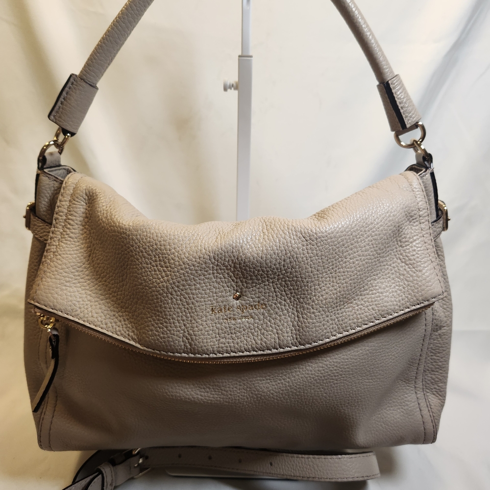 Kate Spade New York Cobble Hill Minka Tan Pebbled Leather Shoulder Bag